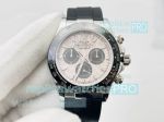 DR Factory Replica New Rolex Daytona Meteorite Dial Black Rubber Strap Watch 40MM